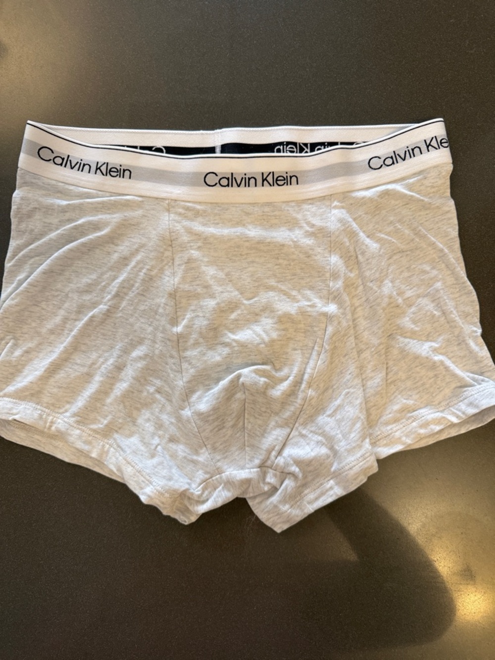 New Calvin Klein Heather Gray Men’s Stretch Cotton Boxer Briefs